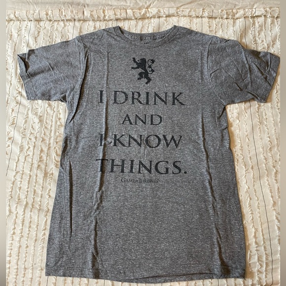 Box Lunch Tops Game Of Thrones I Drink I Know Things Tee Poshmark